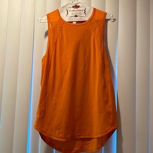 Orange Lululemon tank top size 8